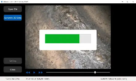 生成3D模型的进程。