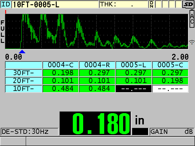 超声厚度测量工具