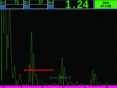 EPOCH 650回波到回波，带有闸门跟踪
