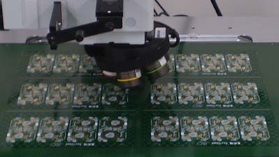 使用STM7显微镜测量过孔(直径)