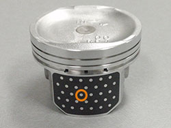 活塞侧边的油槽