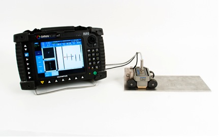Calibration over reference material and specific EDM notches.