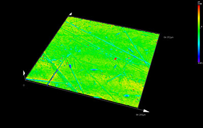 无缺陷球轴承（左）