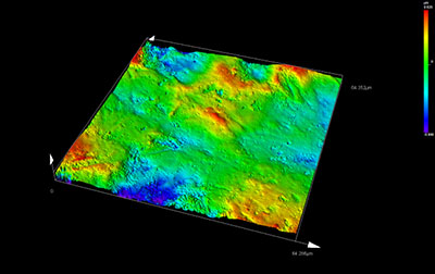 有缺陷球轴承（右）