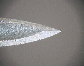 You can clearly observe the bevel with the extended focus function