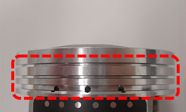 piston ring grooves