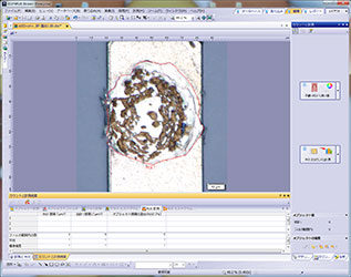 凸块分离后残留在键合面上的金_ob50×z4×_BF_ROI_计数和测量
