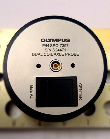 用于检测火车轴心缺陷的探头设置