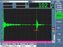 EPOCH 650仪器上的液位显示屏幕