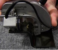 Figure 4: Custom Immersion Flat With Radius (IFWR) probe setup