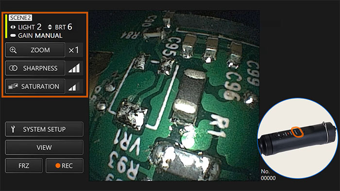 超细视频内窥镜上的场景模式