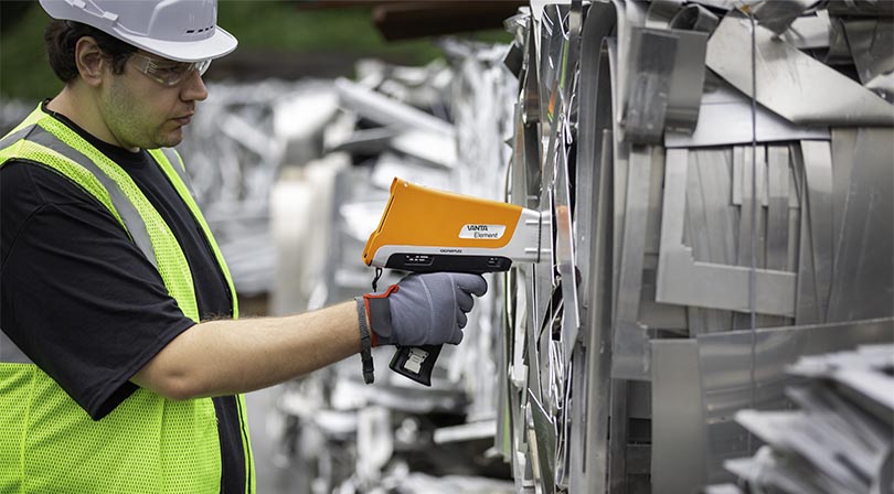 使用手持式XRF分析仪回收废金属