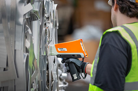 Recycling: scrap sorting, light elements, steel