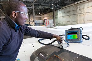 IPLEX borescope inspection of an aircraft engine