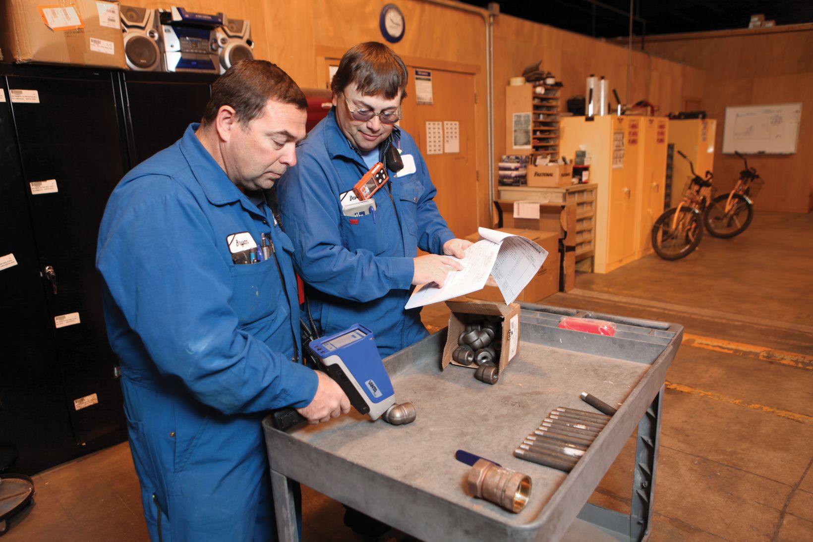VANTA portable XRF device in use