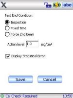 用于检测含铅漆层的奥林巴斯DELTA Classic分析仪的设置屏幕。