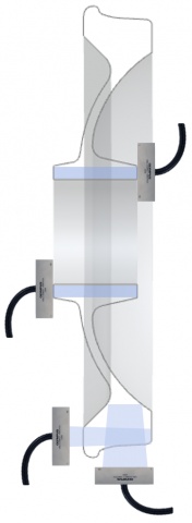 从轮毂的两侧进行检测