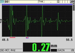 4b.  Error - measurement of successive lobes of single echo