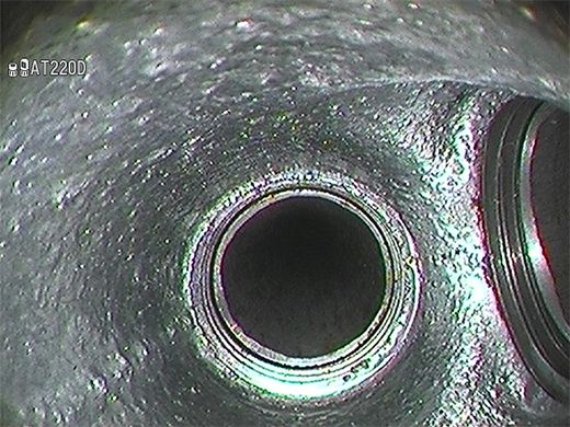 使用120度视野光学端部适配器进行详细检测